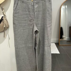 Gray Wide Leg Women's Pants